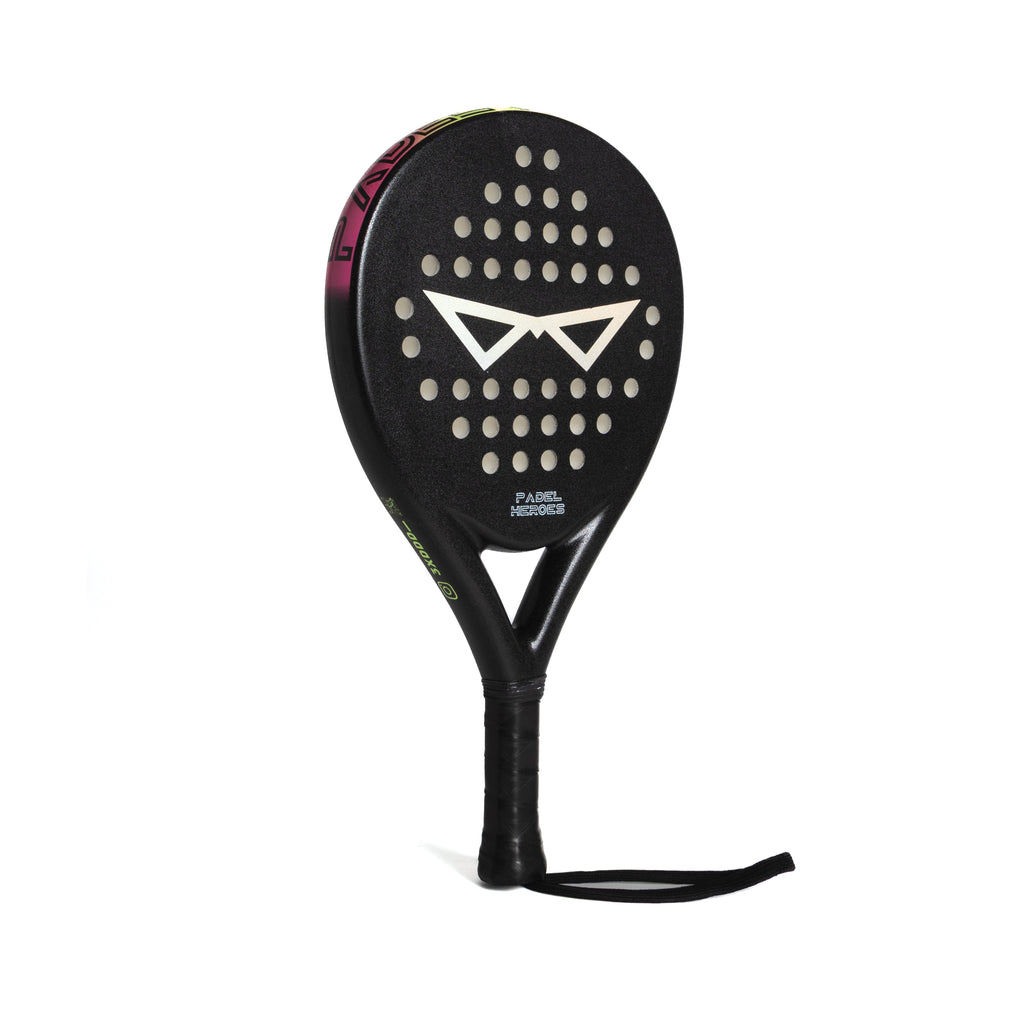 The Silent Hero junior padel racket rear angle