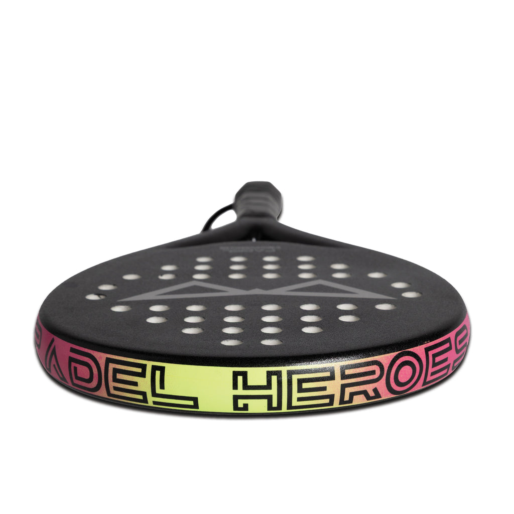 The Silent Hero junior padel racket edge detail