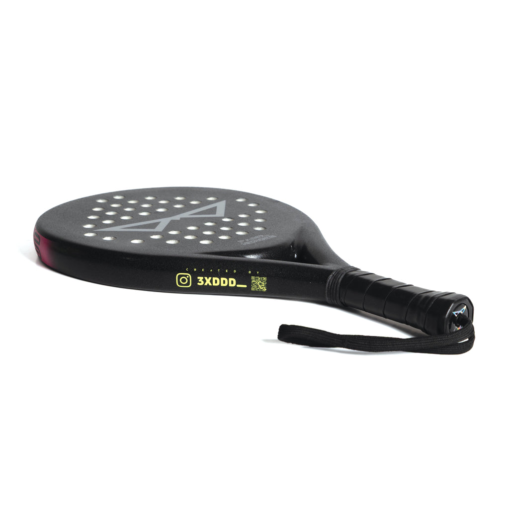 The Silent Hero junior padel racket handle and frame detail