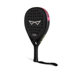 Black Silent Adult padel racket front perspective