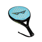 The Super Hero junior padel racket angled side view