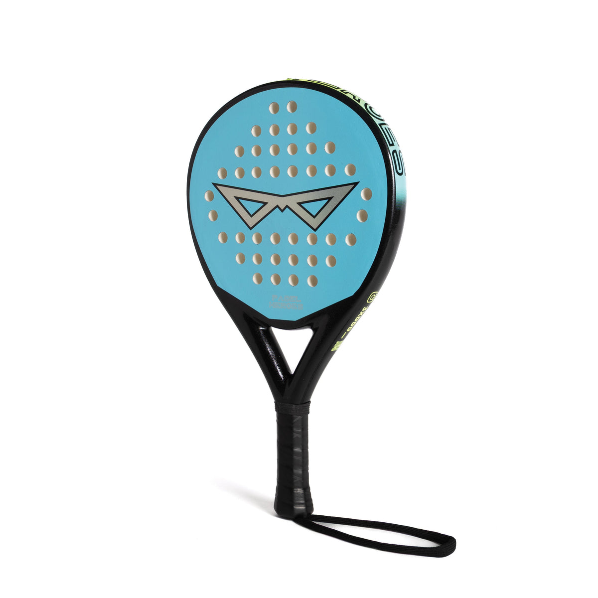 The Super Hero junior padel racket front perspective