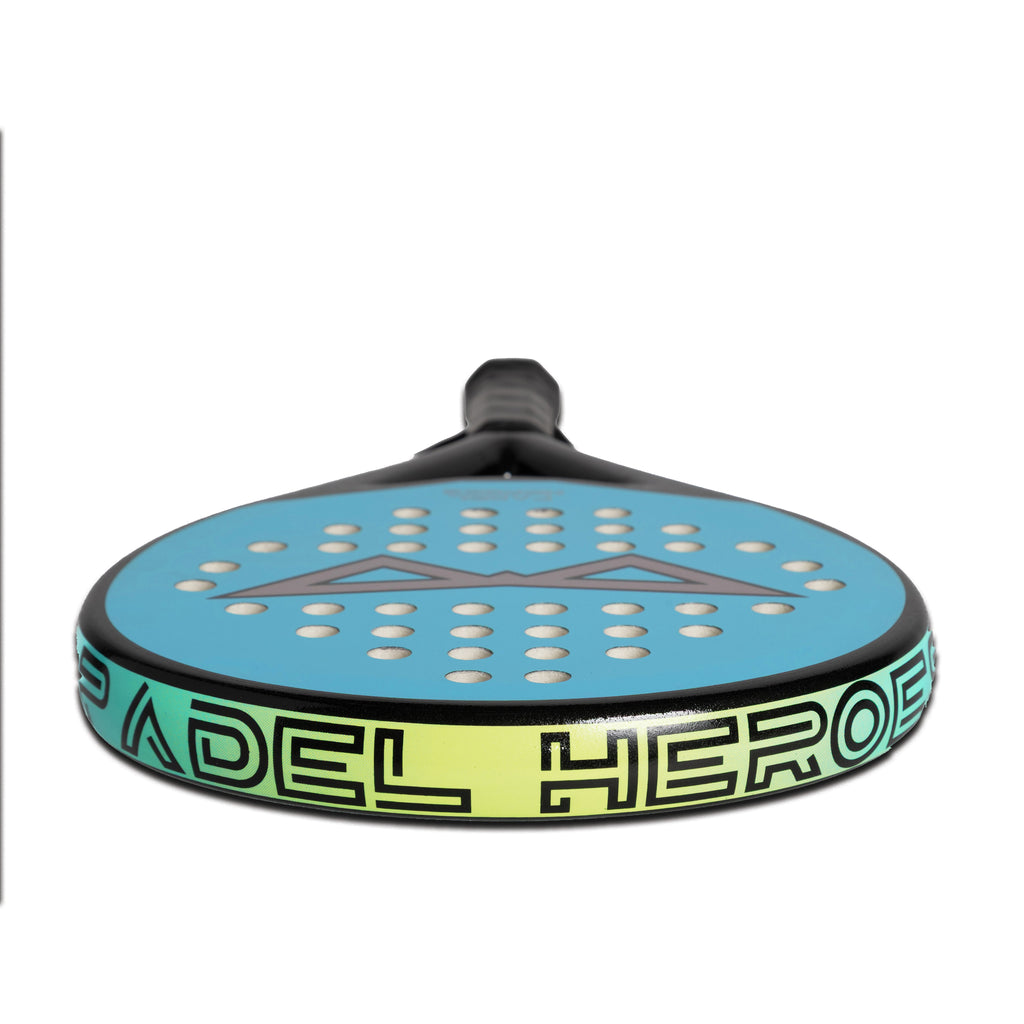 The Super Hero junior padel racket edge detail