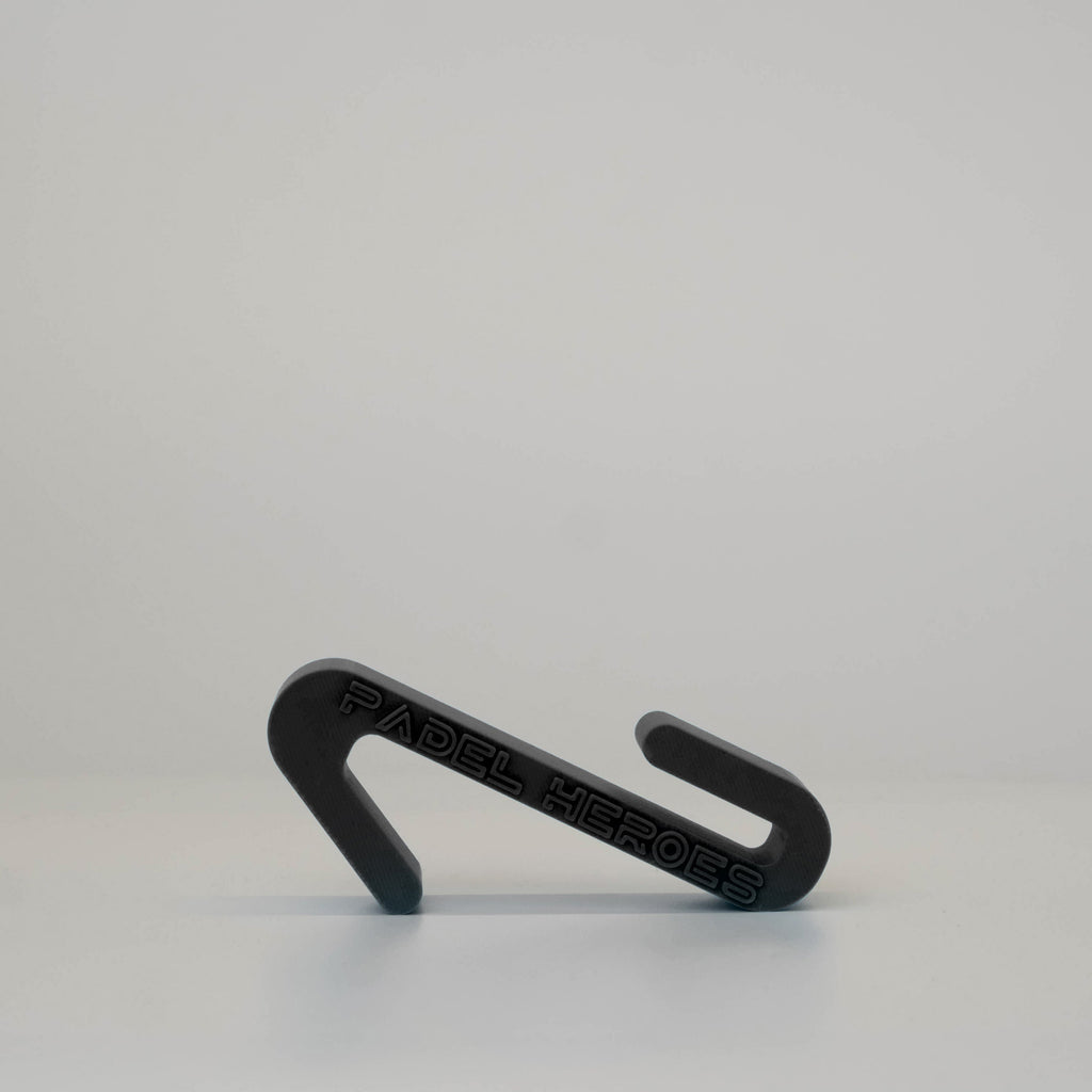 Large Padel Cage Hook Side [colour:bajada-black]