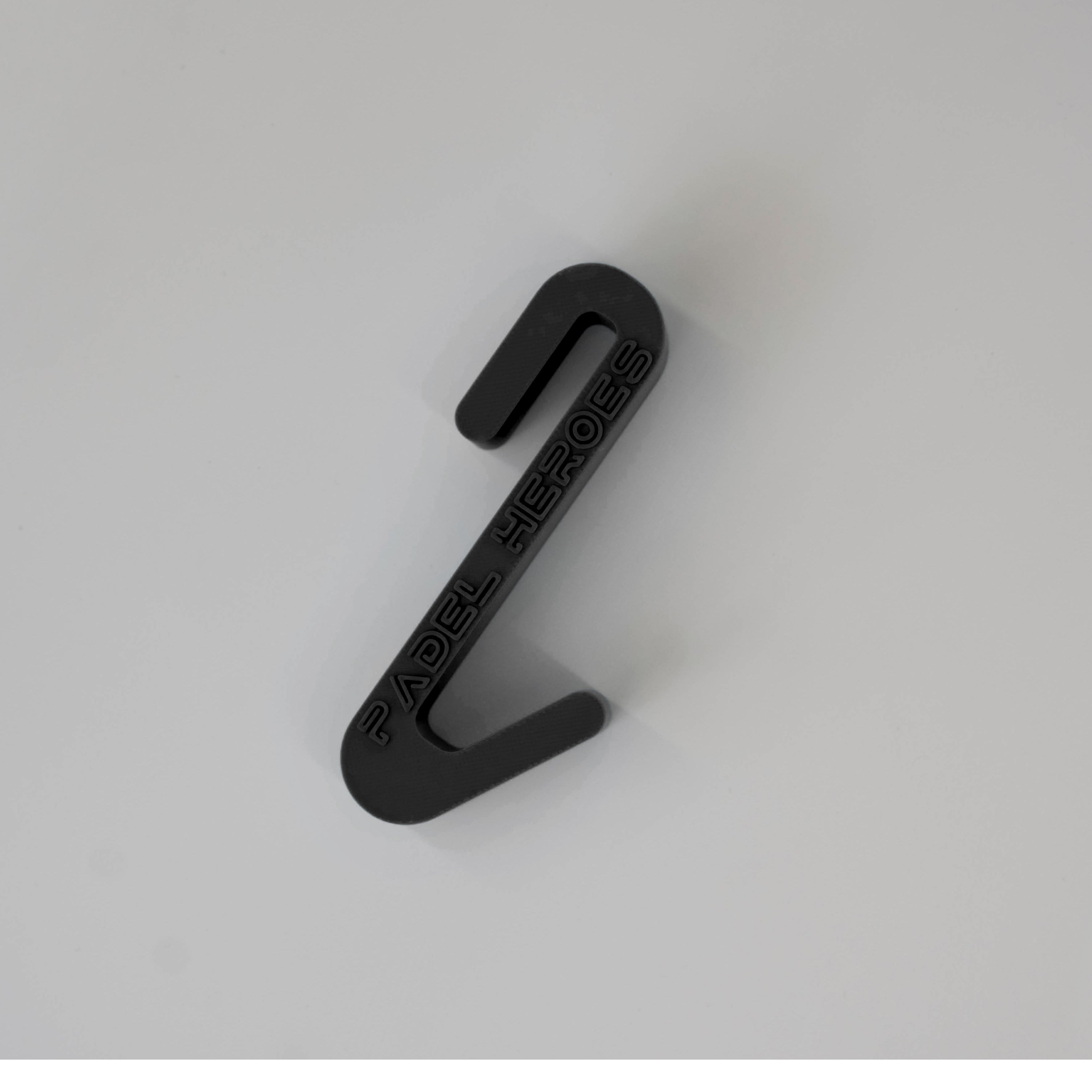 Large Padel Cage Hook Top [colour:bajada-black]