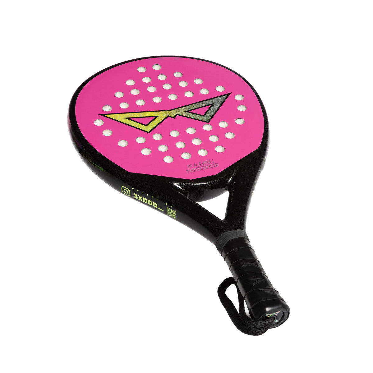 The Unsung Hero junior padel racket angled side view