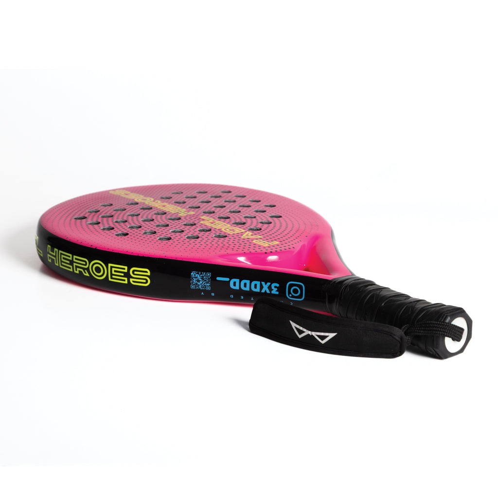 The Unsung Hero adult padel racket handle and frame detail