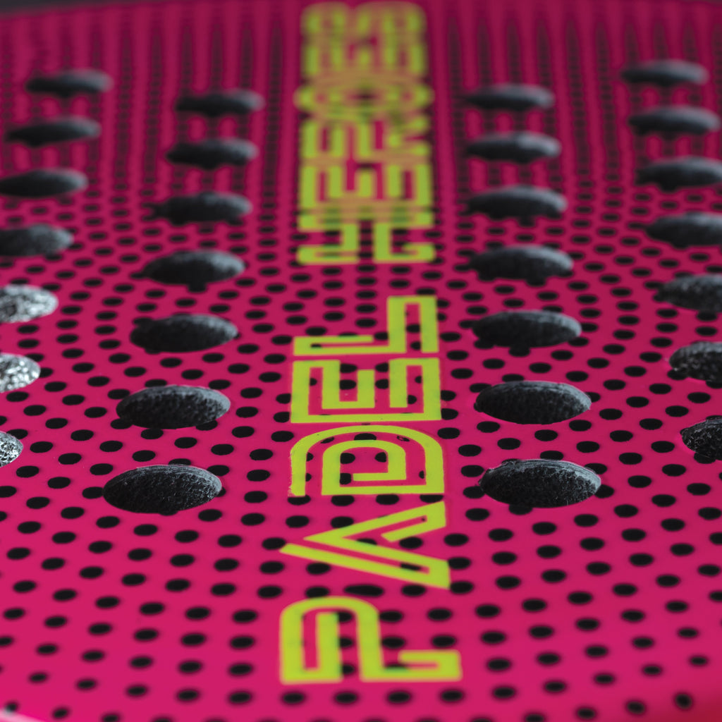 The Unsung Hero adult padel racket carbon fibre surface close-up