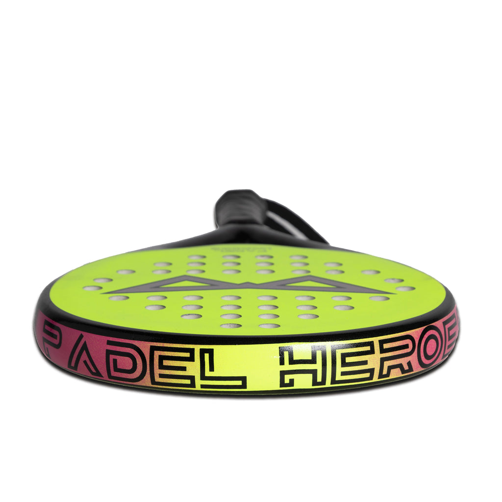 The Rebel Hero junior padel racket edge detail