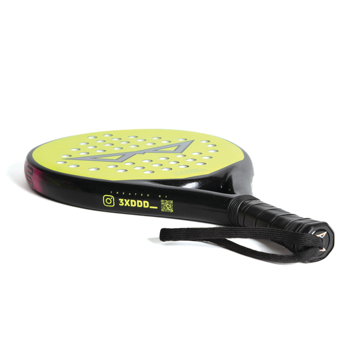 The Rebel Hero junior padel racket handle and frame detail
