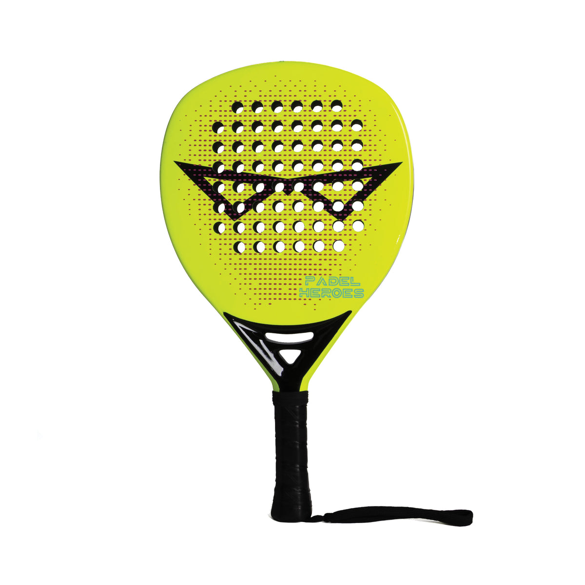 The Rebel Hero adult padel racket front view