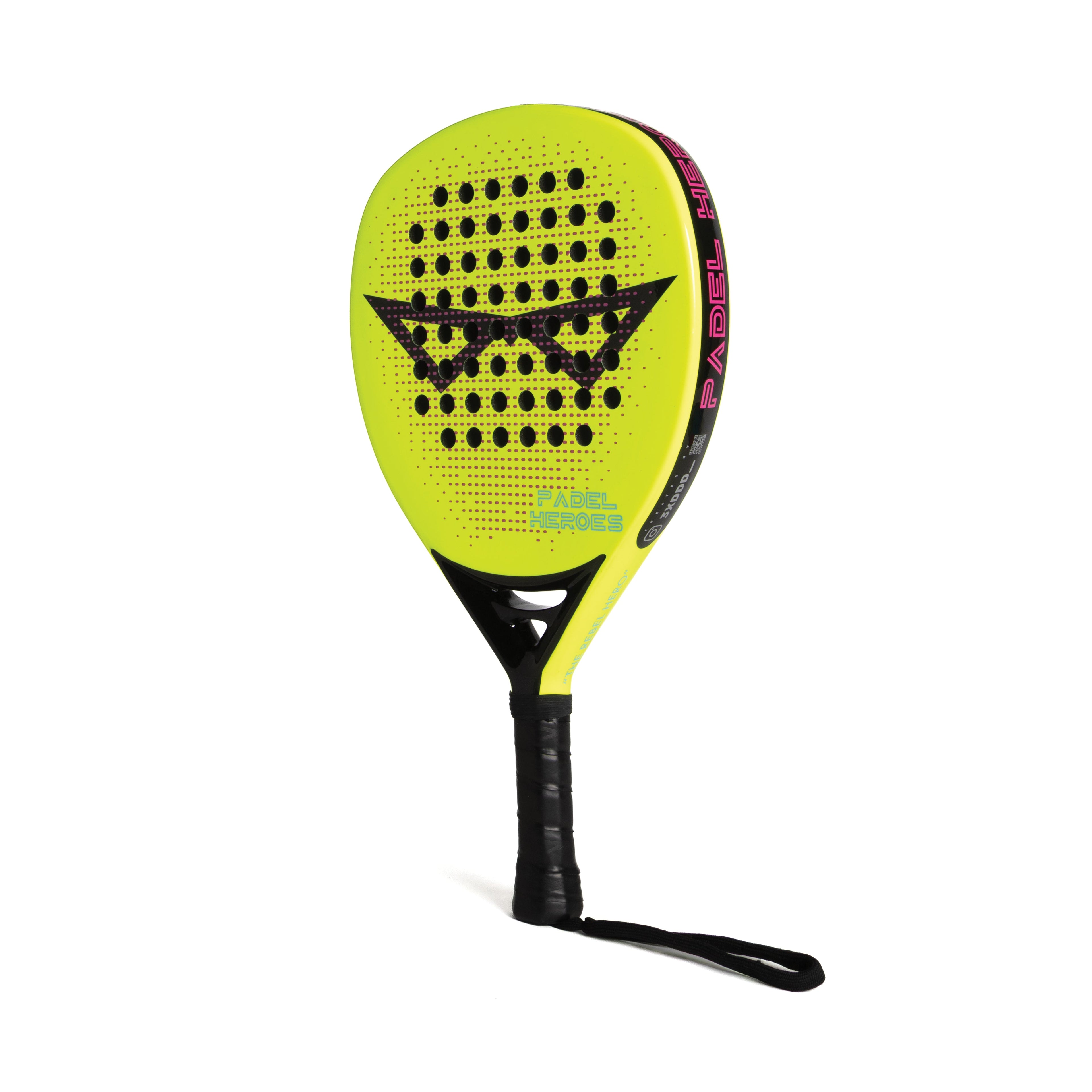The Rebel Hero adult padel racket front perspective