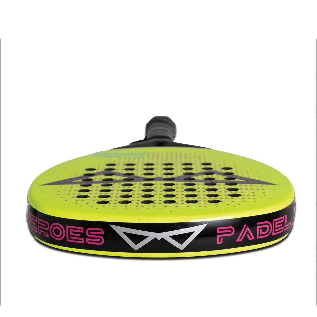 The Rebel Hero adult padel racket edge detail