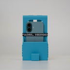 Phone Holder + Hook In Use [colour:bandeja-blue]