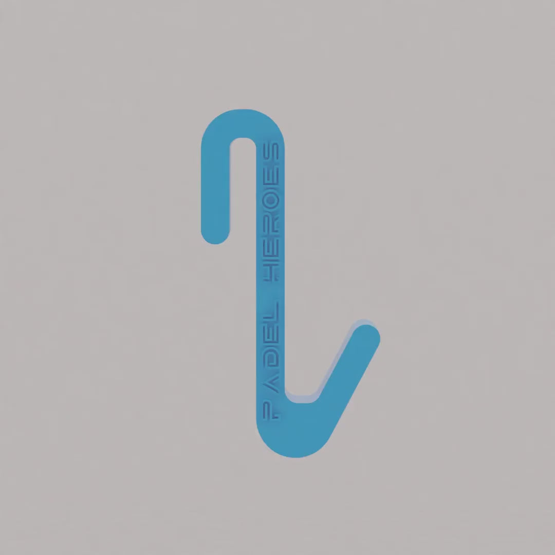 Large Padel Cage Hook video [colour:bandeja-blue]